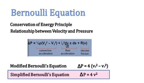 bernoulli equation echo calculator.